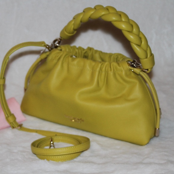 Kate Spade Meringue Small Leather Crossbody Bag, Lime Slice NWT - Picture 3 of 10